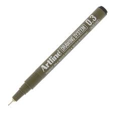 Drawing System Pen Black 0.3mm Artline Ref EK233